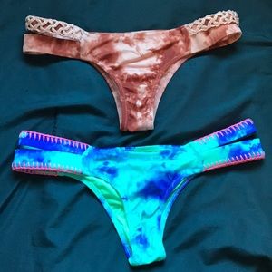 2 set cheeky bikini bottoms